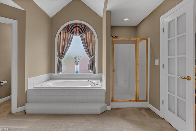 5302 Marsh Landing Ln, Suffolk, VA 23435 - bathroom with a stall shower and a bath