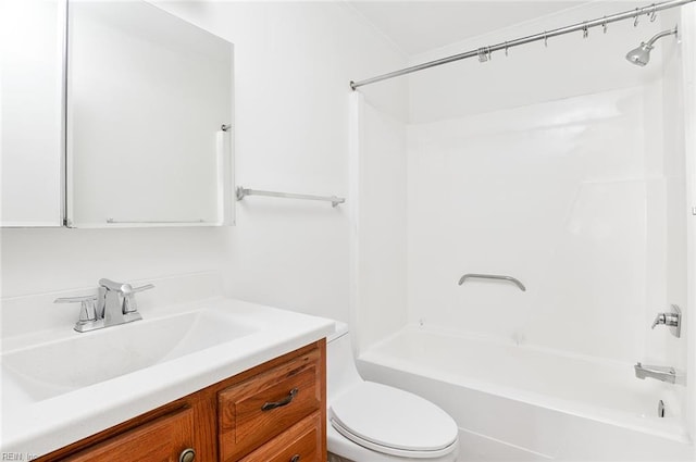 13024 Green Grove Ln, Newport News, VA 23608 - bathroom with toilet, bathtub / shower combination, and vanity