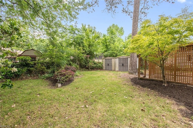 13024 Green Grove Ln, Newport News, VA 23608 - view of green lawn featuring a shed and an outdoor structure