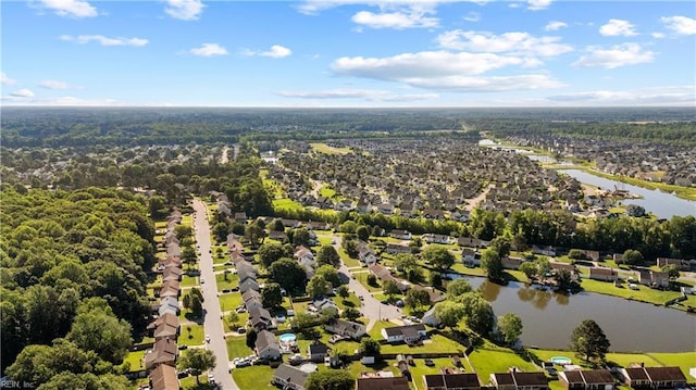 3412 Winterhawk Ct, Chesapeake, VA 23323 - aerial view of residential area with a large body of water and a forest