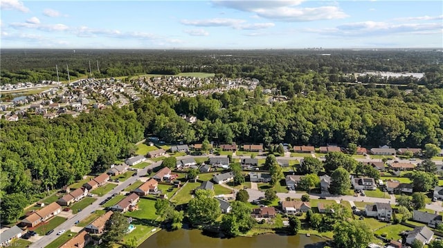 3412 Winterhawk Ct, Chesapeake, VA 23323 - view of property location with a heavily wooded area, a nearby body of water, and nearby suburban area