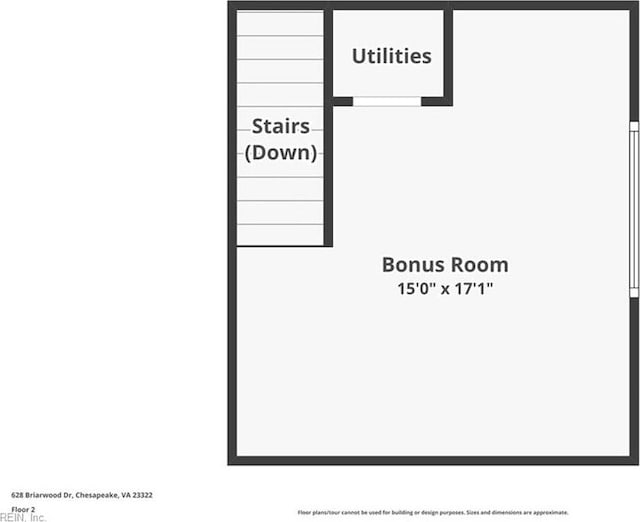 628 Briarwood Dr, Chesapeake, VA 23322 - property floor plan
