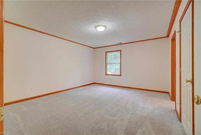 8 Pinckney Ln, Poquoson, VA 23662 - unfurnished bedroom featuring carpet floors, ornamental molding, baseboards, and a textured ceiling