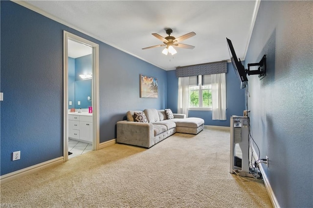 200 Avonlea Dr, Chesapeake, VA 23322 - bedroom featuring carpet floors, baseboards, a textured wall, crown molding, and connected bathroom