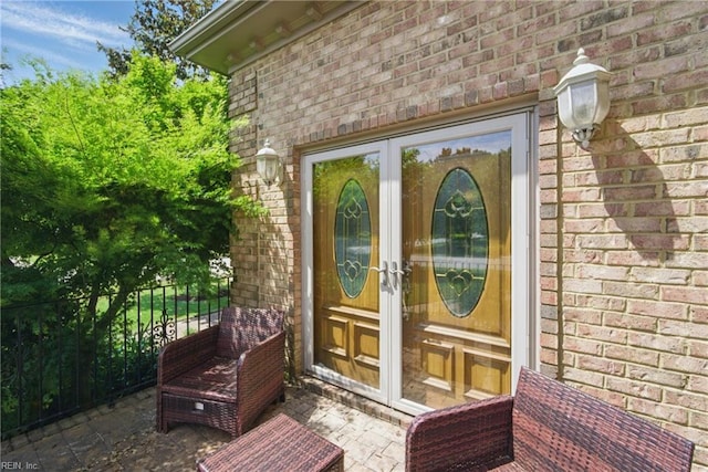 200 Avonlea Dr, Chesapeake, VA 23322 - entrance to property featuring french doors and brick siding