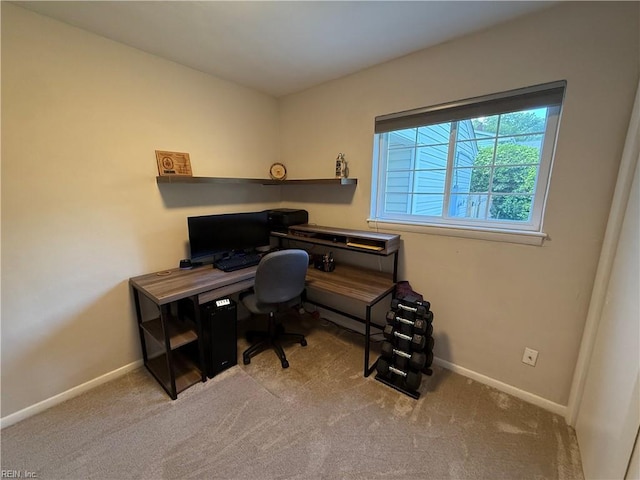 536 Harton Cir, Virginia Beach, VA 23452 - carpeted office space featuring baseboards