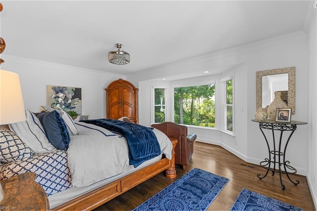 2900 Thomas Smith Ln, Williamsburg, VA 23185 - bedroom featuring ornamental molding and wood finished floors