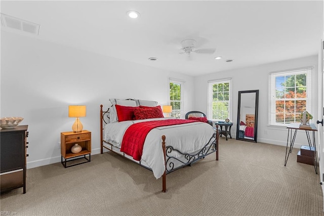2900 Thomas Smith Ln, Williamsburg, VA 23185 - bedroom with carpet flooring, recessed lighting, and ceiling fan