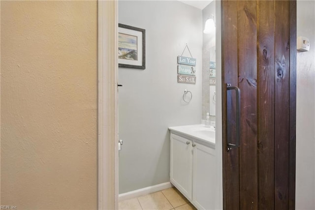 2809 Cedar Cove Ln, Chesapeake, VA 23323 - bathroom with tile patterned flooring and vanity