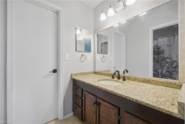 2809 Cedar Cove Ln, Chesapeake, VA 23323 - full bathroom with vanity and tile patterned floors