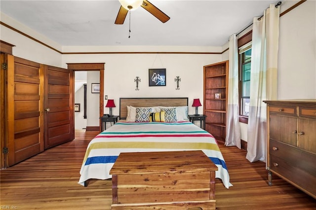 226 Lucile Ave, Norfolk, VA 23504 - bedroom with wood finished floors and a ceiling fan