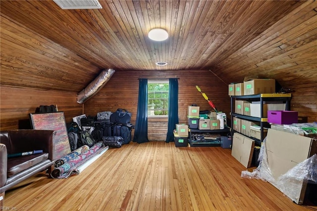 226 Lucile Ave, Norfolk, VA 23504 - bonus room with wooden ceiling, wooden walls, hardwood / wood-style floors, and vaulted ceiling