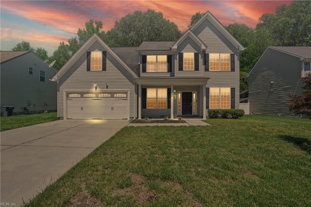 105 Christophers Ln, Hampton, VA 23666 - traditional-style home with driveway and a front lawn