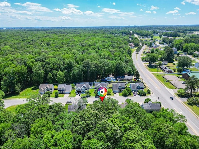 105 Christophers Ln, Hampton, VA 23666 - aerial view of residential area with a forest