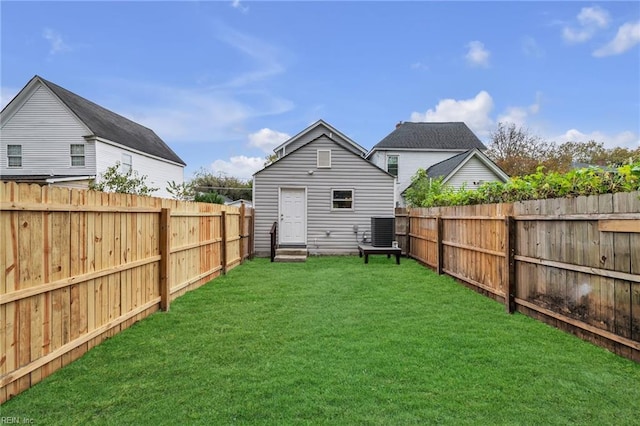 1233 25th St, Newport News, VA 23607 - rear view of property featuring cooling unit and entry steps