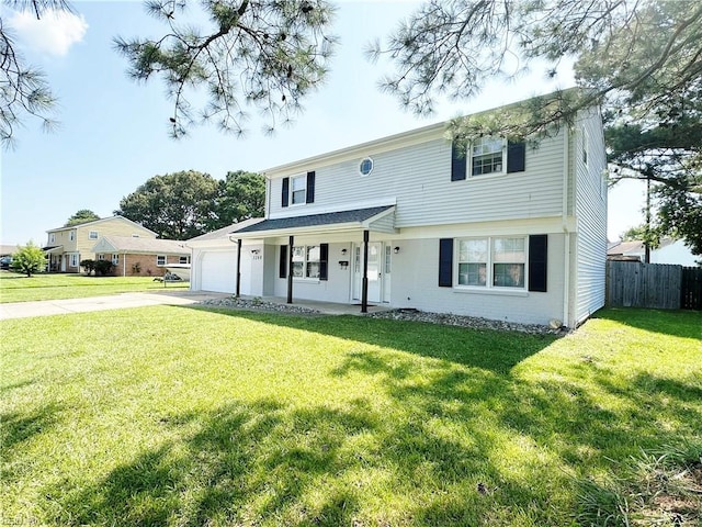 1248 Gladiola Cres, Virginia Beach, VA 23453 - view of front of property featuring driveway, an attached garage, and covered porch