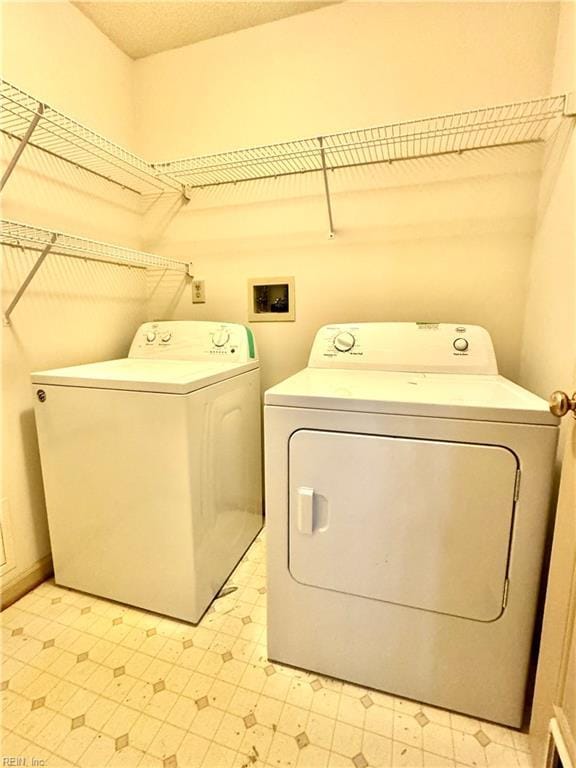 121 Monarch Glade, Yorktown, VA 23692 - laundry room with washer and clothes dryer and light flooring