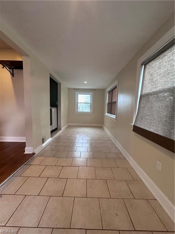 1355 W Norcova Dr, Norfolk, VA 23502 - empty room with light tile patterned floors, baseboards, and recessed lighting