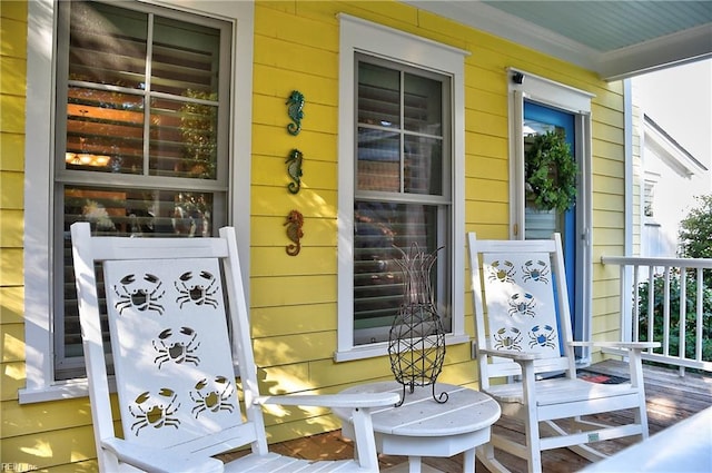 9527 24th Bay St, Norfolk, VA 23518 - balcony featuring a porch