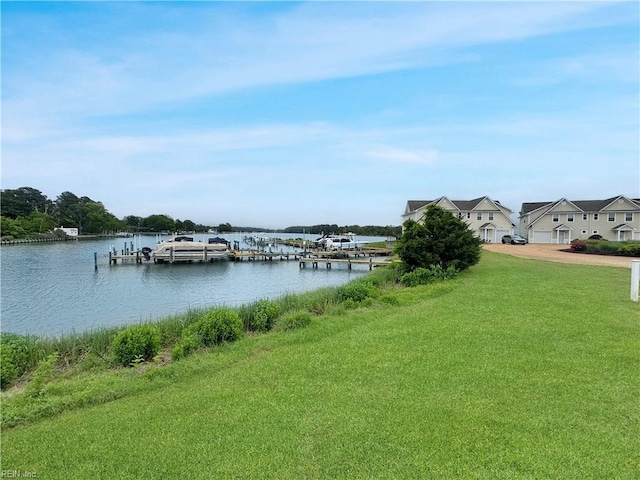 564 Riverside Dr, Lancaster, VA 22503 - water view featuring a boat dock