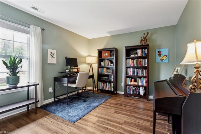 825 Wyemouth Dr, Newport News, VA 23602 - home office featuring wood finished floors and baseboards