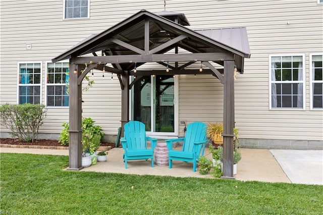825 Wyemouth Dr, Newport News, VA 23602 - view of patio / terrace with a gazebo