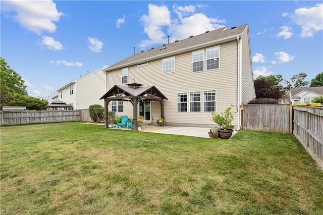 825 Wyemouth Dr, Newport News, VA 23602 - back of house featuring a gazebo and a patio area