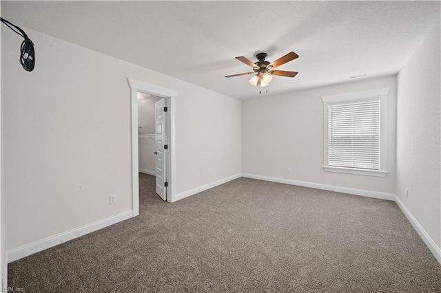 5376 Kenmere Ln, Smithfield, VA 23430 - unfurnished room with a ceiling fan, carpet floors, and baseboards