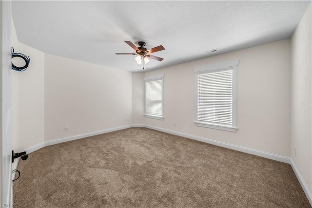 5376 Kenmere Ln, Smithfield, VA 23430 - carpeted empty room featuring a ceiling fan and baseboards