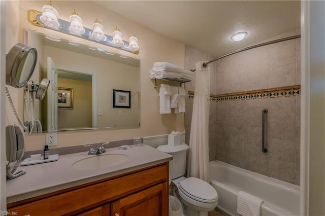 709 Graves Ordinary, Williamsburg, VA 23185 - bathroom with shower / bathtub combination with curtain, toilet, and vanity