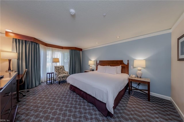 709 Graves Ordinary, Williamsburg, VA 23185 - bedroom with crown molding, carpet floors, baseboards, and a desk