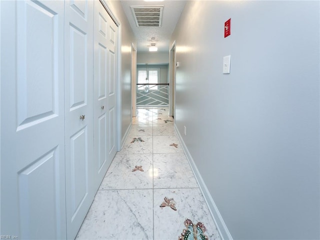 5191 Cypress Point Cir, Virginia Beach, VA 23455 - corridor featuring light marble finish floors and baseboards