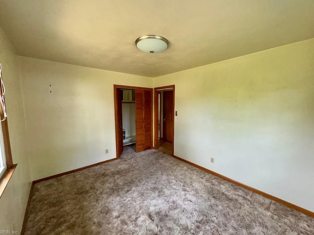 436 Clemson Ave, Chesapeake, VA 23324 - unfurnished bedroom with baseboards, carpet floors, and a closet