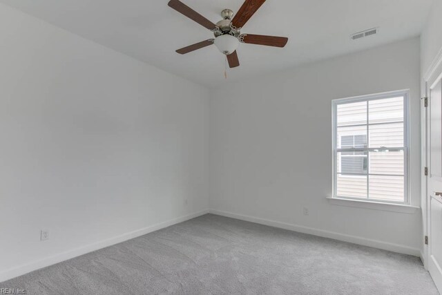 905 Cooper Ln, Chesapeake, VA 23320 - spare room with a ceiling fan, carpet, and baseboards