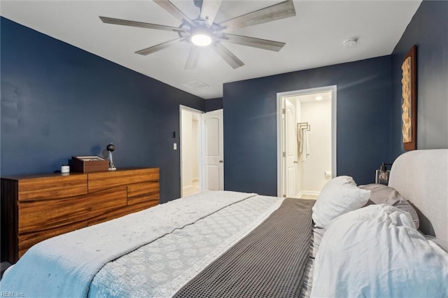 1502 Independence Blvd, Newport News, VA 23608 - bedroom with ceiling fan, ensuite bathroom, and baseboards