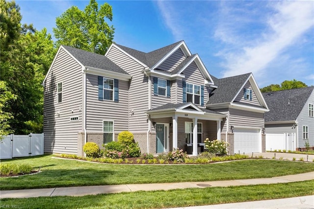 219 Dunway Ln, Chesapeake, VA 23323 - craftsman house with a gate, driveway, and brick siding