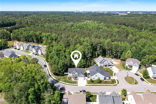 219 Dunway Ln, Chesapeake, VA 23323 - view of property location featuring a heavily wooded area and nearby suburban area