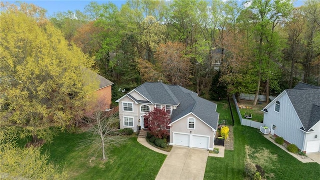 aerial view of property and surrounding area