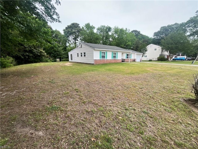 3328 Northgate Dr, Virginia Beach, VA 23452 - view of front of property featuring a garage and a front yard