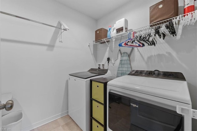 7935 Patriots Landing Pl, Quinton, VA 23141 - laundry room with separate washer and dryer and baseboards