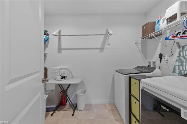 7935 Patriots Landing Pl, Quinton, VA 23141 - washroom with washer and clothes dryer and baseboards