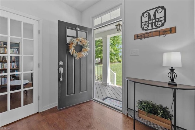 7935 Patriots Landing Pl, Quinton, VA 23141 - foyer entrance with wood finished floors and baseboards