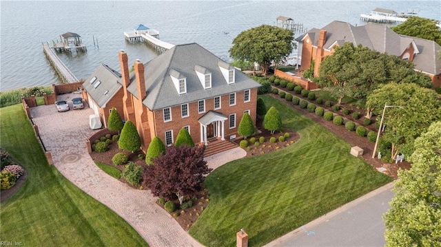 111 Riverside Dr, Suffolk, VA 23435 - view from above of property featuring a large body of water
