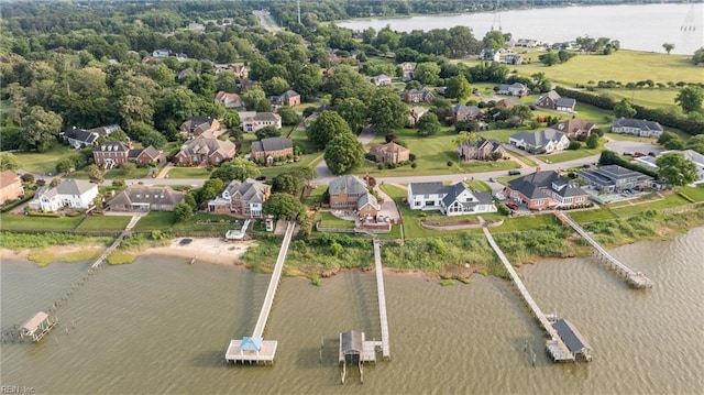 111 Riverside Dr, Suffolk, VA 23435 - view of property location featuring a large body of water and nearby suburban area