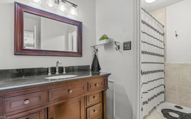 5009 Meadow Pines Pl, Virginia Beach, VA 23464 - bathroom featuring vanity and a shower with curtain