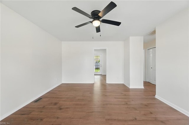 155 Colony Rd, Newport News, VA 23602 - unfurnished room featuring wood finished floors, ceiling fan, and baseboards