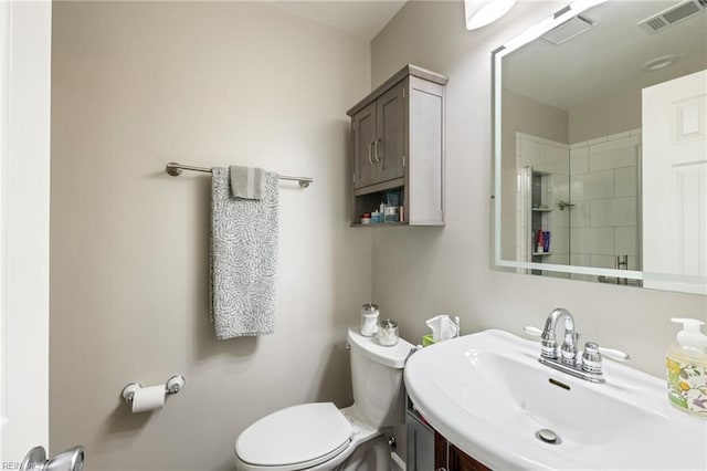 1117 Confederate Cres, Virginia Beach, VA 23453 - full bath featuring a tile shower, toilet, and vanity