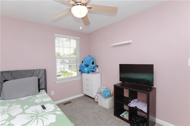 823 Jessie Cir, Newport News, VA 23608 - bedroom featuring baseboards, carpet floors, and ceiling fan