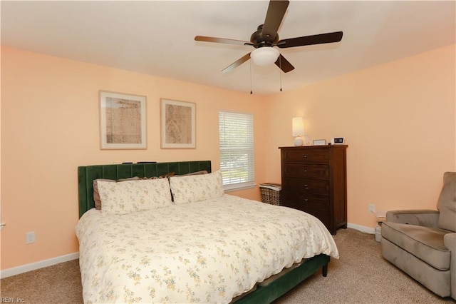 823 Jessie Cir, Newport News, VA 23608 - bedroom featuring light carpet, baseboards, and ceiling fan