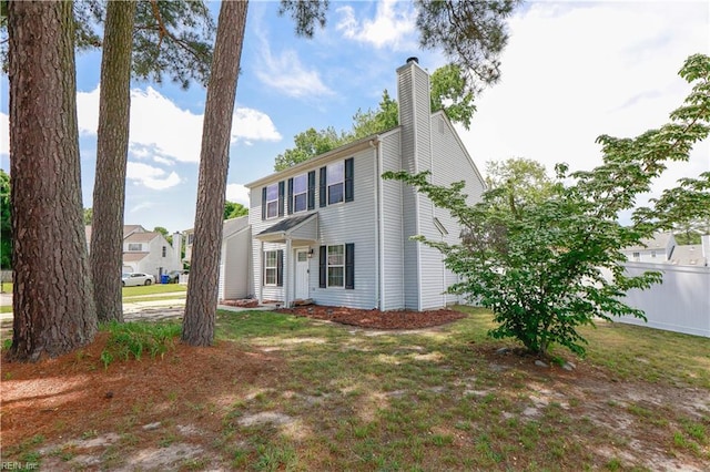 823 Jessie Cir, Newport News, VA 23608 - colonial house featuring a chimney